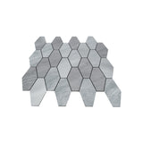 Zelfklevende Mozaïektegels Metaal | Picket Zilver | 30×30 cm | Keuken, Bad & WC