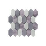 Zelfklevende Mozaïektegels Metaal Picket Mauve 30×30 cm keukenachterwand
