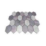 Zelfklevend Mozaïekpaneel | Picket Mauve | 30×30 cm | Metaal