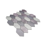 Zelfklevend Mozaïekpaneel | Picket Mauve | 30×30 cm | Metaal
