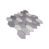 Zelfklevende Mozaïektegels Metaal | Picket Mauve | 30×30 cm | Keuken, Bad & WC