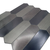 Zelfklevende Mozaïektegels Metaal | Picket Blauw | 28,2×27,3 cm | Keuken, Bad & WC