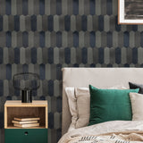 Zelfklevende Mozaïektegels Metaal | Picket Blauw | 28,2×27,3 cm | Keuken, Bad & WC