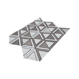 Zelfklevend Mozaïekpaneel | Driehoek Grijs | 28,7×33,1 cm | Metaal