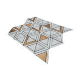 Zelfklevend Mozaïekpaneel | Driehoek Goud | 28,7×33,1 cm | Metaal