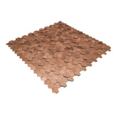 Zelfklevende Mozaïektegels Metaal | Driepas 3D Koper | 30,5×29,6 cm | Keuken, Bad & WC