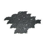 Zelfklevende Mozaïektegels Metaal | Waaier Zwart | 26,8×28,1 cm | Keuken, Bad & WC
