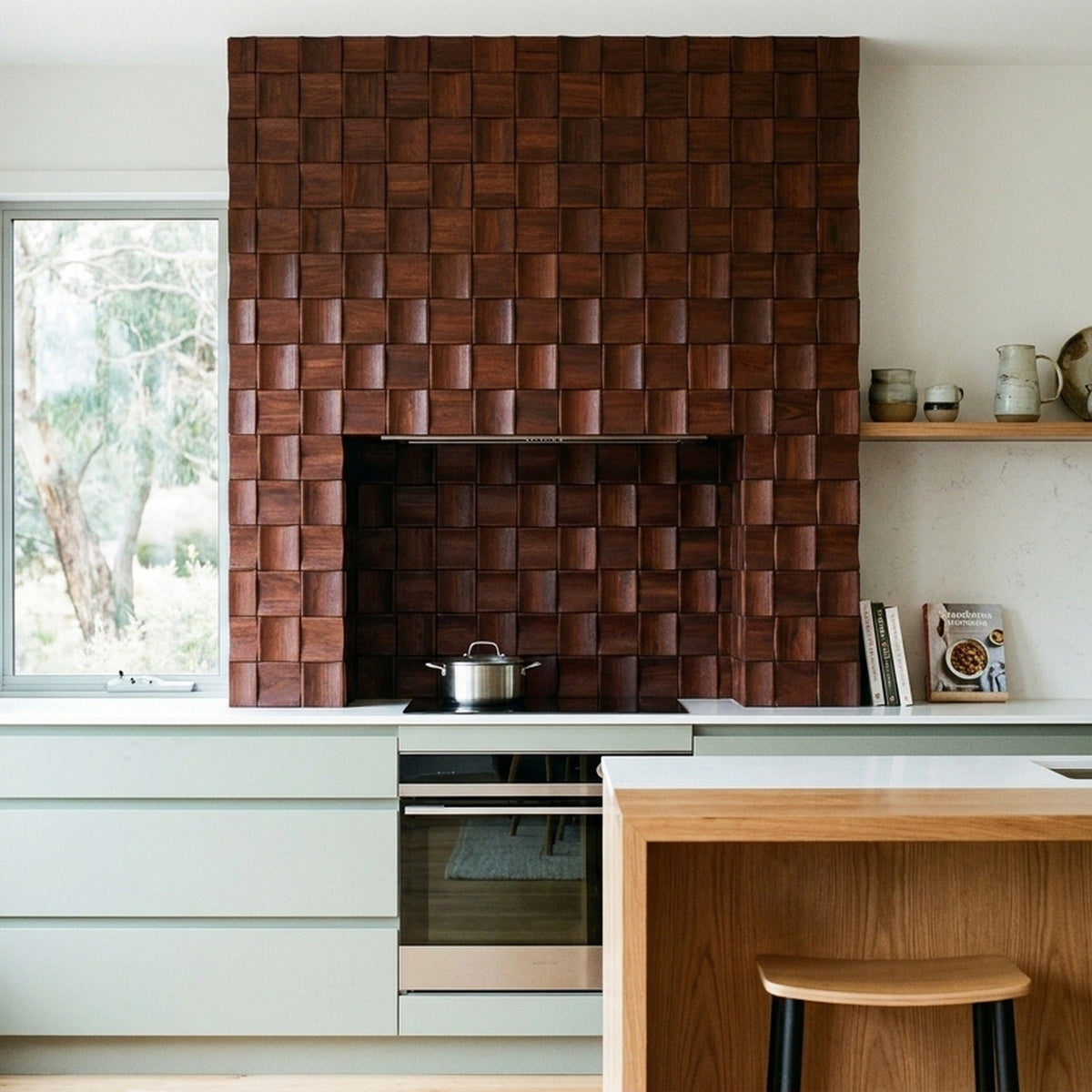 Merbau XL houten wandpaneel