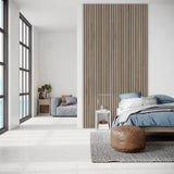 Akupanel Naturel Eiken-Hout | 300cmx60cm | 3-zijdig écht houtfineer