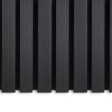 Akupanel zwart eiken vooraanzicht