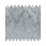 Steenstrip 3D Zilver - productfoto glans 1