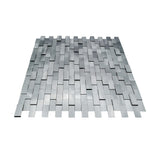 Steenstrip 3D Zilver - productfoto glans 2