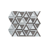 Driehoek Grijs Wit-Zilver - productfoto glans 1