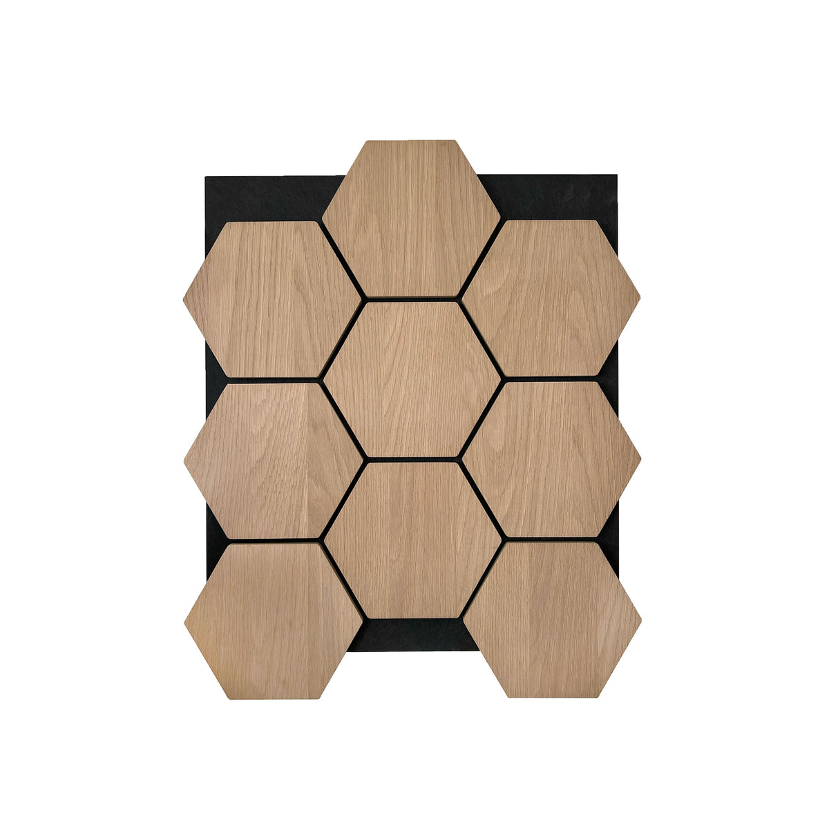 Sample hexagon wandpaneel naturel eiken