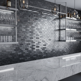 Steenstrip 3D Grafiet - bar sfeerfoto