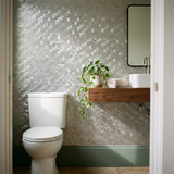 Steenstrip 3D Zilver - wc sfeerfoto