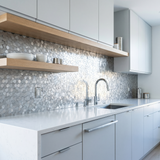 Pentagon 3D Zilver - keuken sfeerbeeld