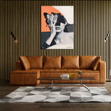 Canvas | Plexiglas Schilderij - 70's Butterfly