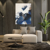 Canvas | Plexiglas Schilderij - Abstract Blue