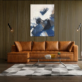 Canvas | Plexiglas Schilderij - Abstract Blue