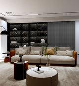 AkuPanel Antraciet-Hout | 240cm x 60cm | 3-zijdig écht houtfineer