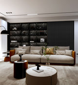 AkuPanel Zwart Eiken Hout | 300cm x 60cm | 1-zijdig écht houtfineer