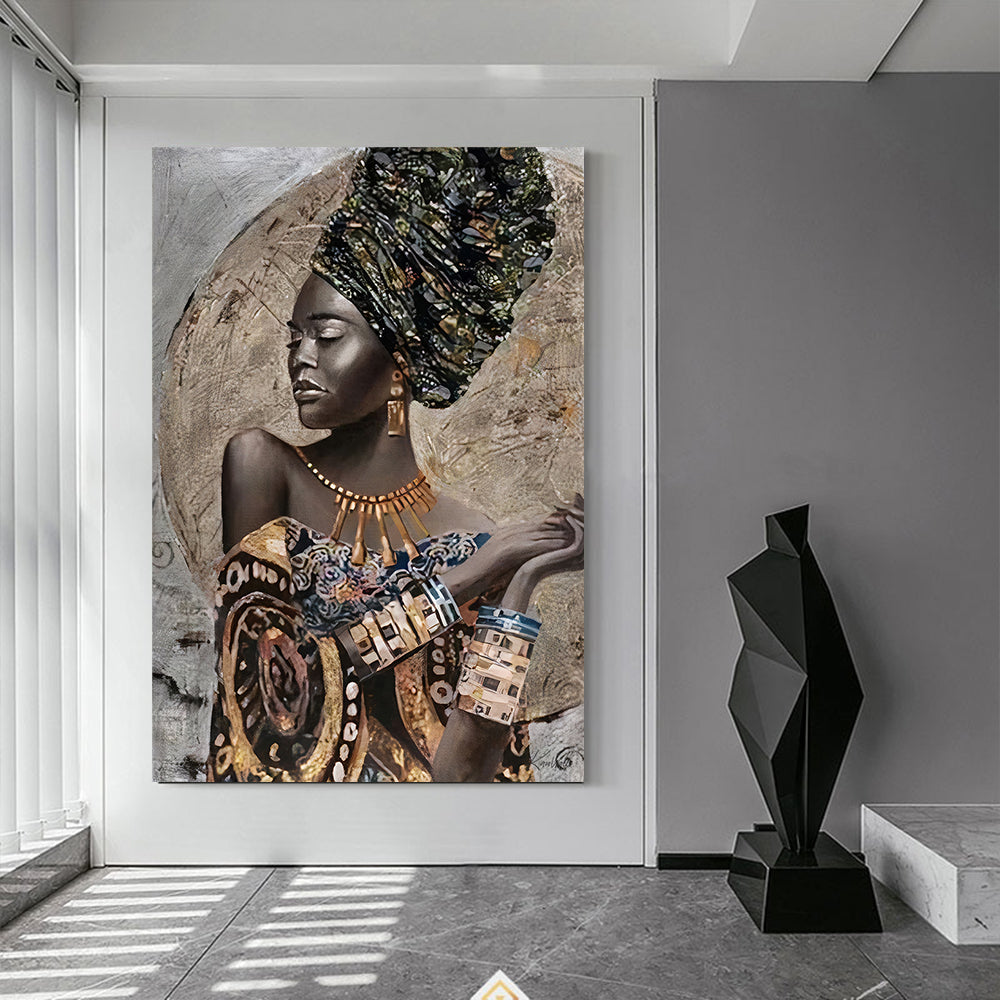 Canvas | Plexiglas Schilderij - Golden Moon