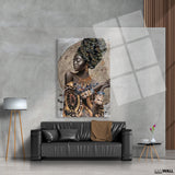 Canvas | Plexiglas Schilderij - Golden Moon