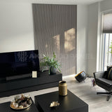 AkuPanel Grijs Walnoot-Hout | 240cm x 60cm | 3-zijdig écht houtfineer