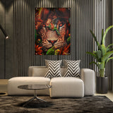 Canvas | Plexiglas Schilderij - King of the Jungle