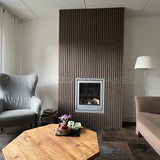 Akupanel walnoot openhaard