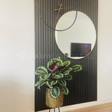 AkuPanel Zwart Eiken Hout | 300cm x 60cm | 1-zijdig écht houtfineer