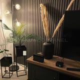 AkuPanel Zwart Eiken Hout | 300cm x 60cm | 1-zijdig écht houtfineer