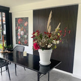 AkuPanel Zwart Eiken Hout | 300cm x 60cm | 1-zijdig écht houtfineer