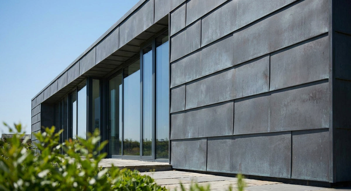 Zink gevelbekleding voor een strak modern exterieur