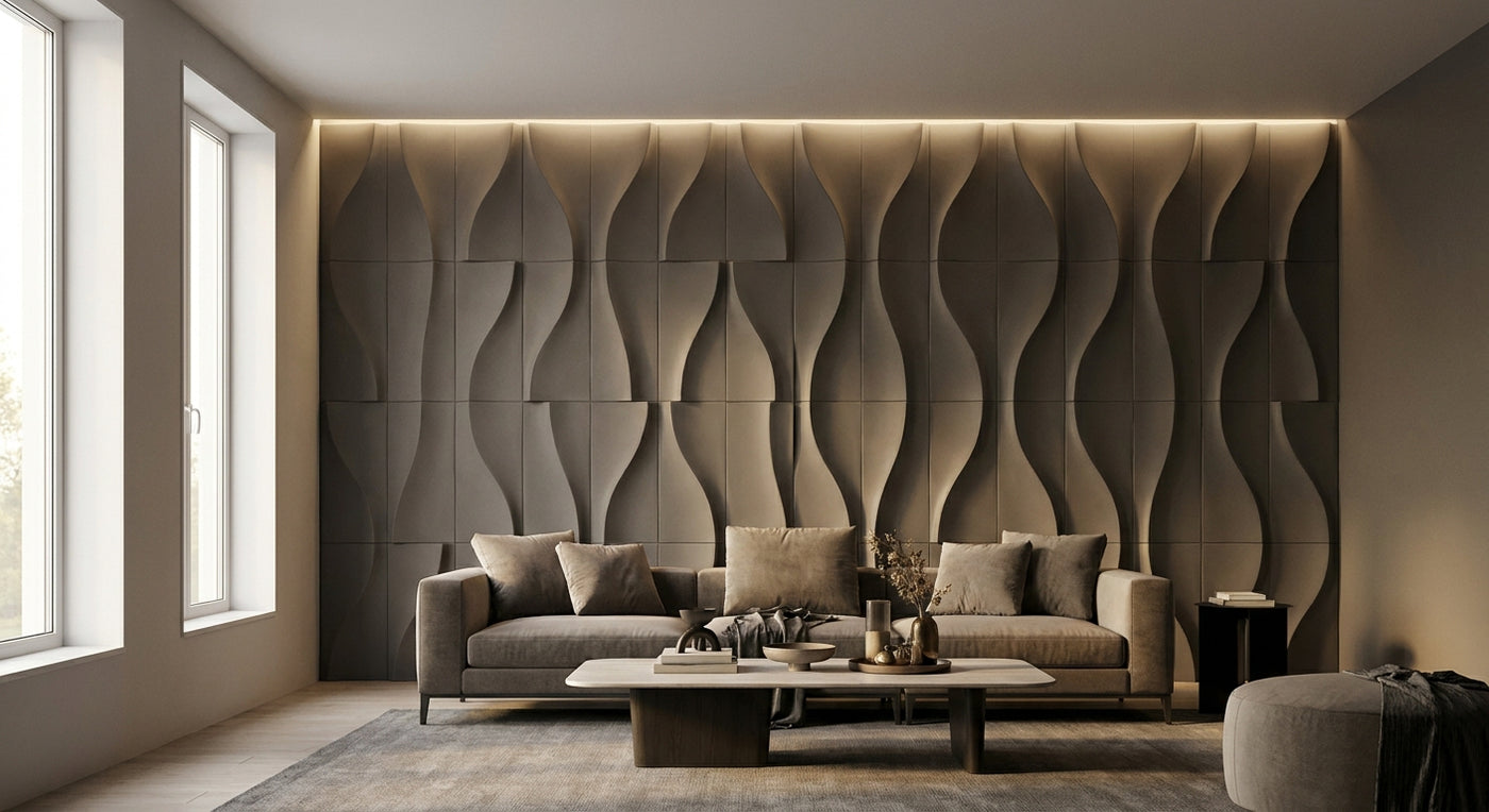 3D wandpanelen voor een moderne accentwand