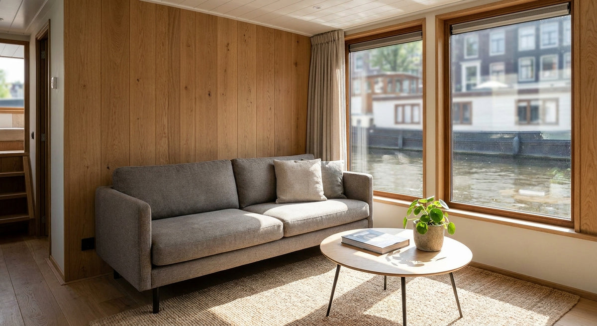 Wandpanelen voor een woonboot interieur