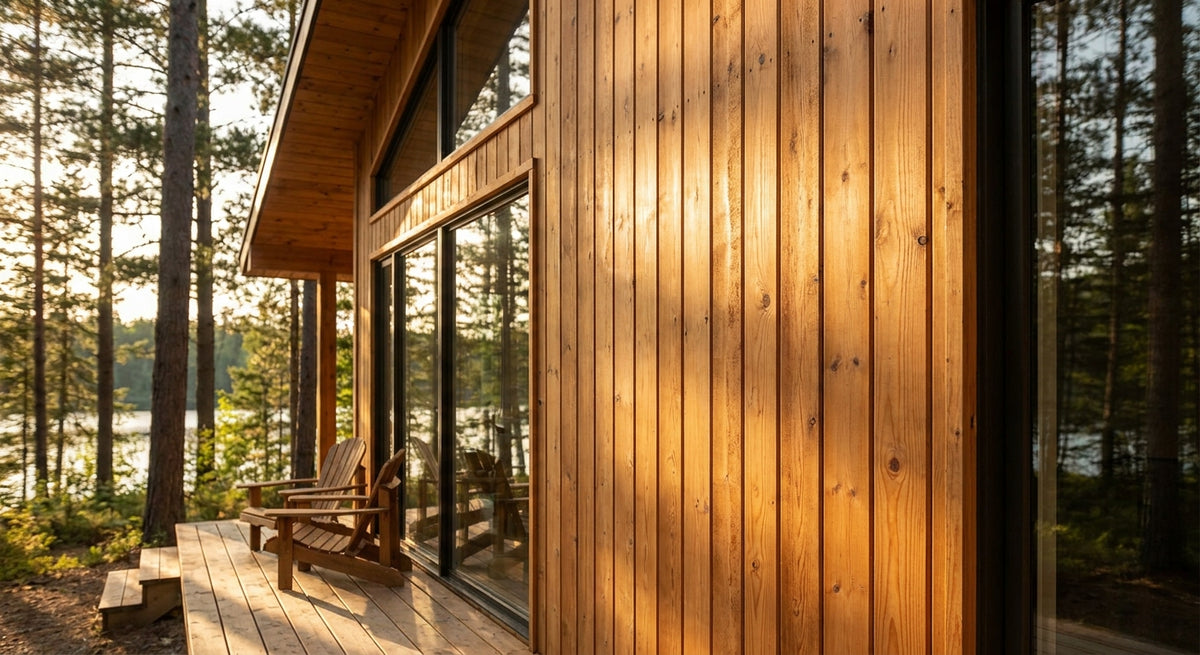 Beste douglas hout gevelbekleding voor een vakantiewoning