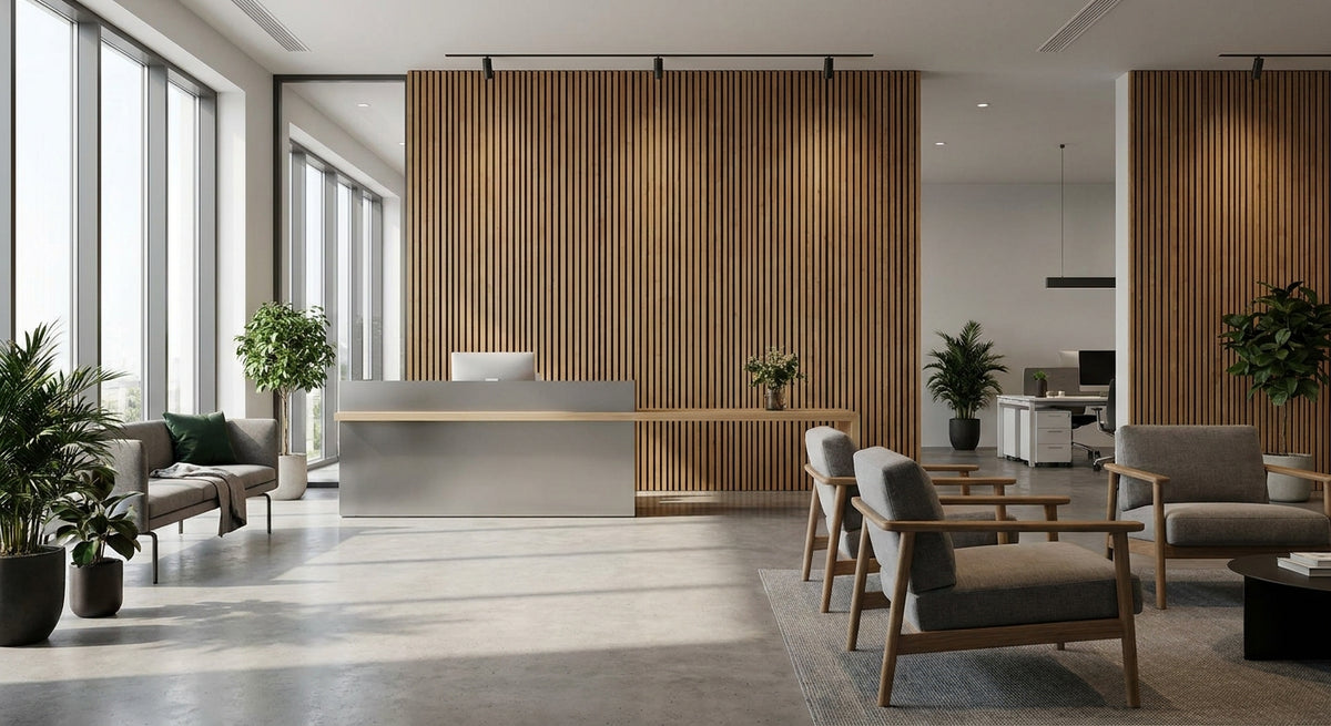 Decopanelen voor een modern kantoorinterieur