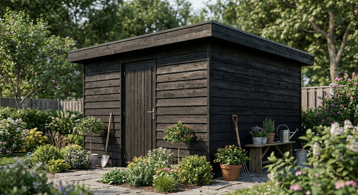 Potdekselplanken voor een tuinhuis of berging