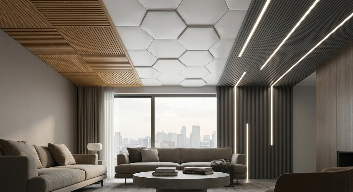 Beste decopanelen voor een modern plafond