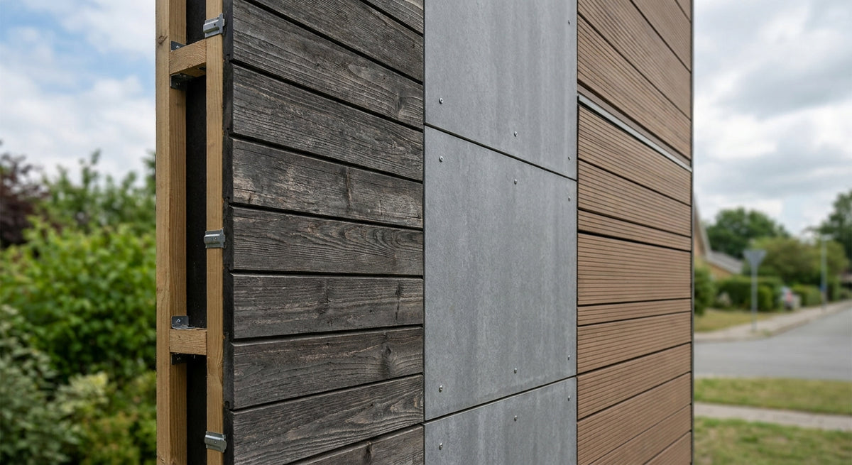 Gevelpanelen buiten: materialen en bevestiging
