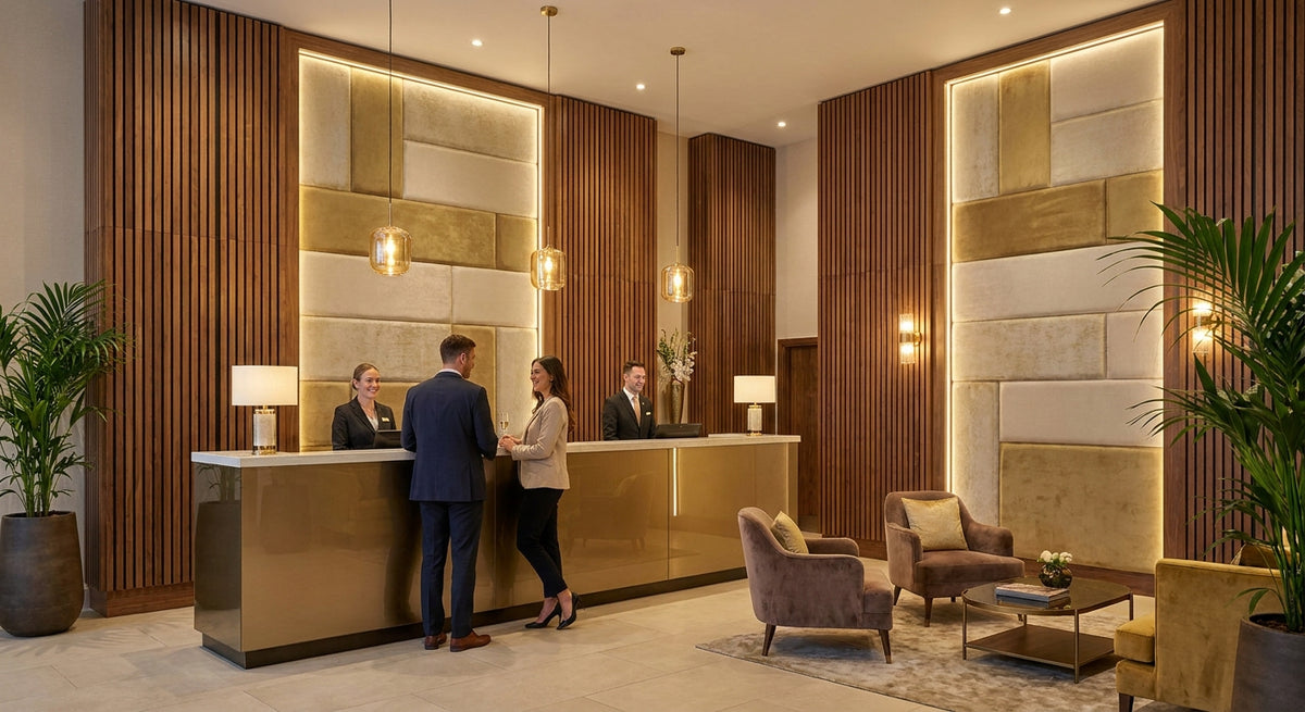 Beste wandpanelen voor een hotellobby en receptie