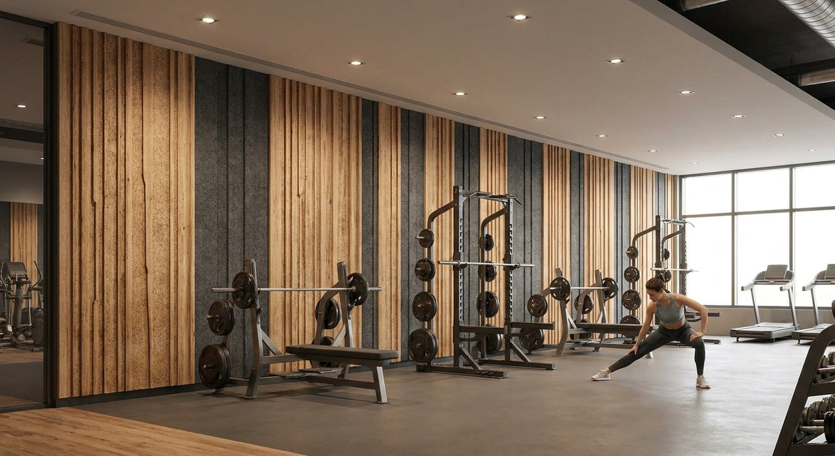 Wandpanelen voor een sportschool of fitnessclub