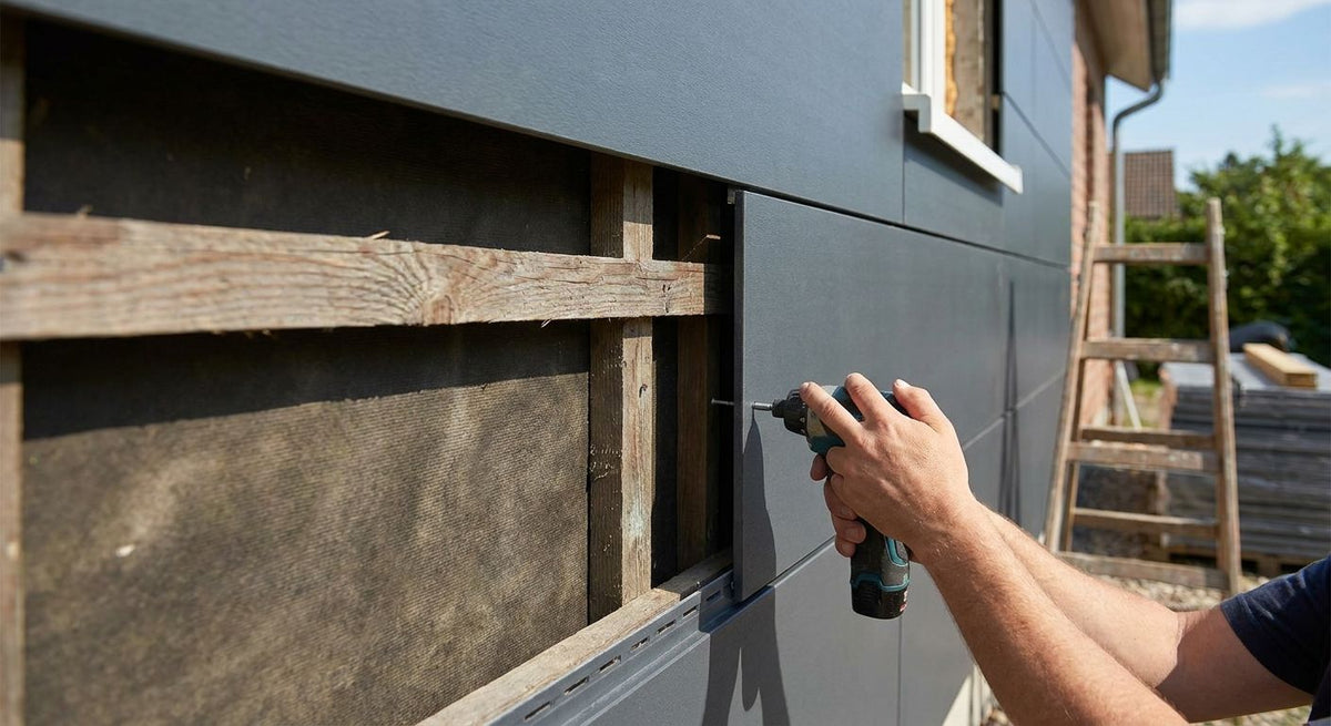 Gevelpanelen bevestigen op houten gevel