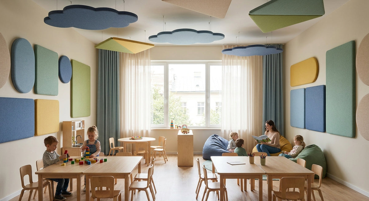 Akoestische panelen kleuterschool en school