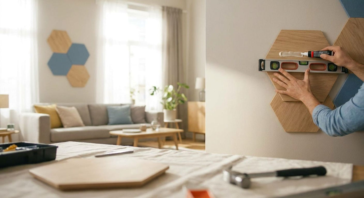 Hexagon panelen: hoe plaats je ze correct