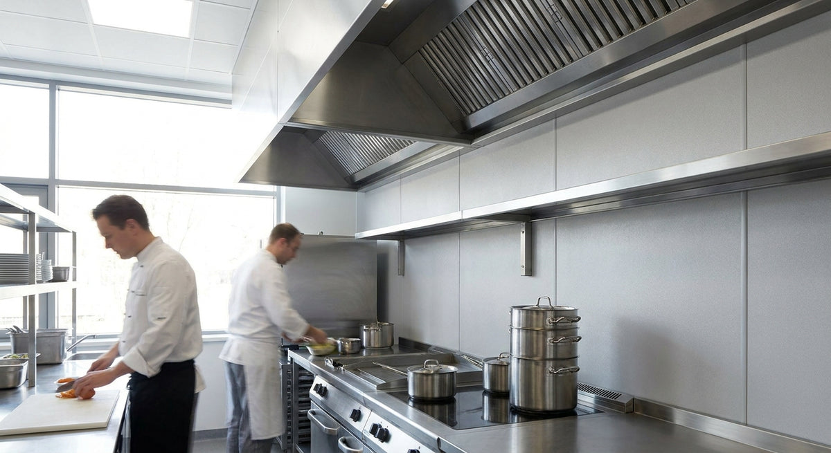 Wandpanelen voor een cateringkeuken of horecakeuken
