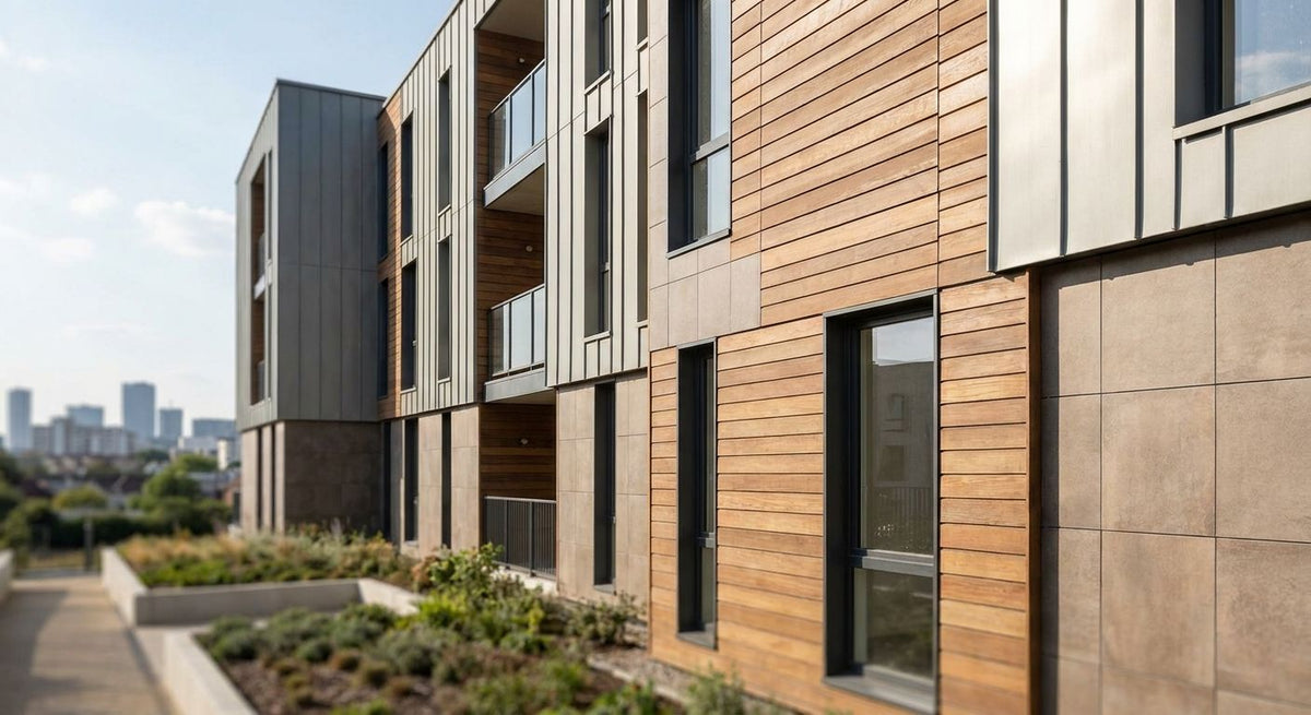 Beste gevelbekleding voor een appartementencomplex