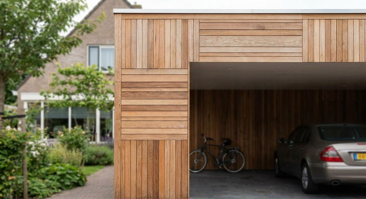 Houten gevelbekleding carport: opties